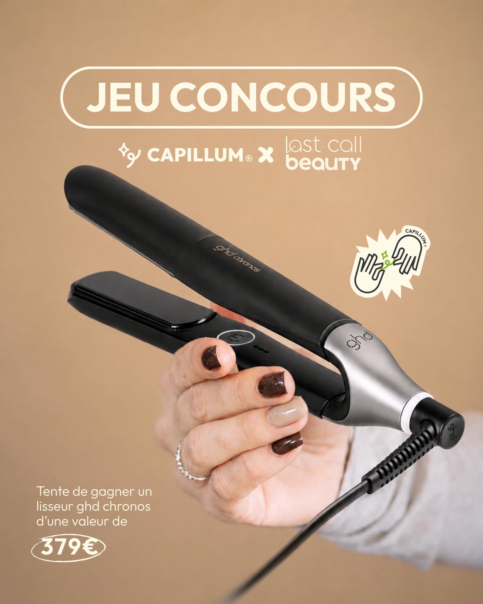 Tentez de gagner un lisseur ghd Chronos noir d’une valeur de 379€