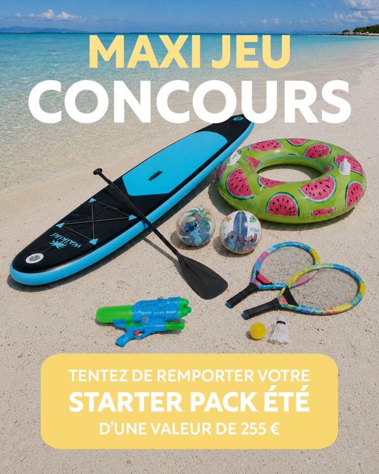 Tentez de remporter le starter pack et profitez pleinement de chaque moment au bord de l’eau !