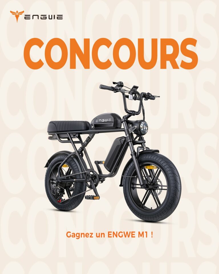Gagnez le tout nouveau vélo électrique Style Moto Vintage Fat Bike ENGWE M1