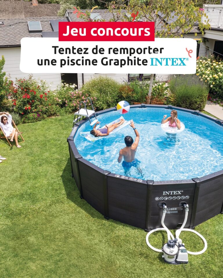 Tentez de remporter une piscine Graphite INTEX