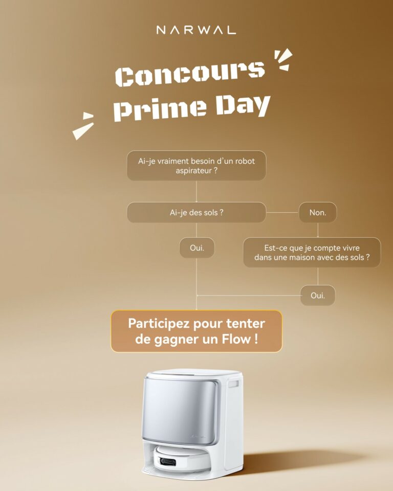 Tentez de remporter un Aspirateur Robot Laveur Narwal Flow