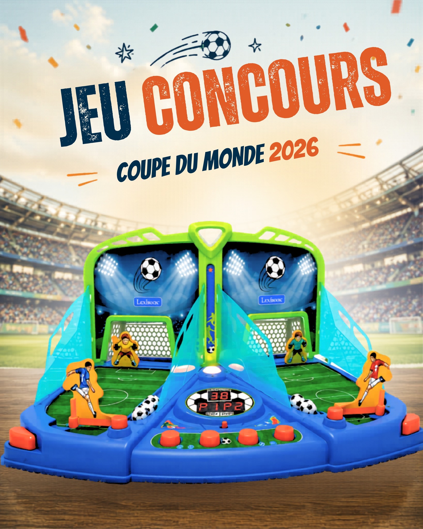 CONCOURS COUPE DU MONDE 2026 – À gagner : le Jeu de football Électronique !