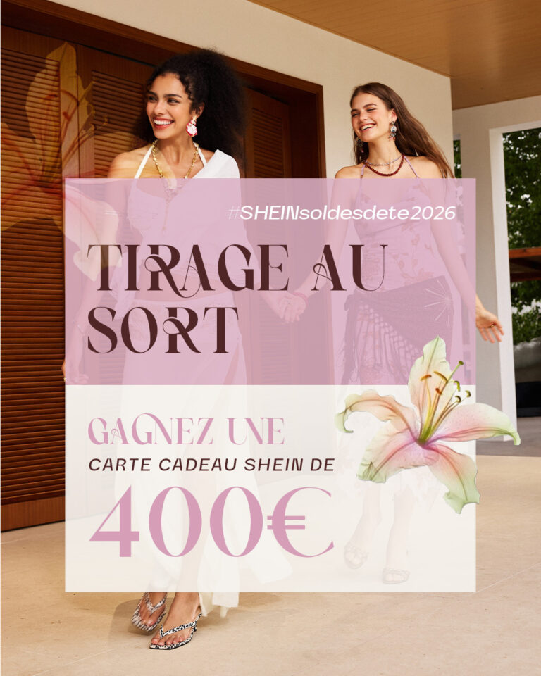 Gagnez une carte cadeau Shein de 400€