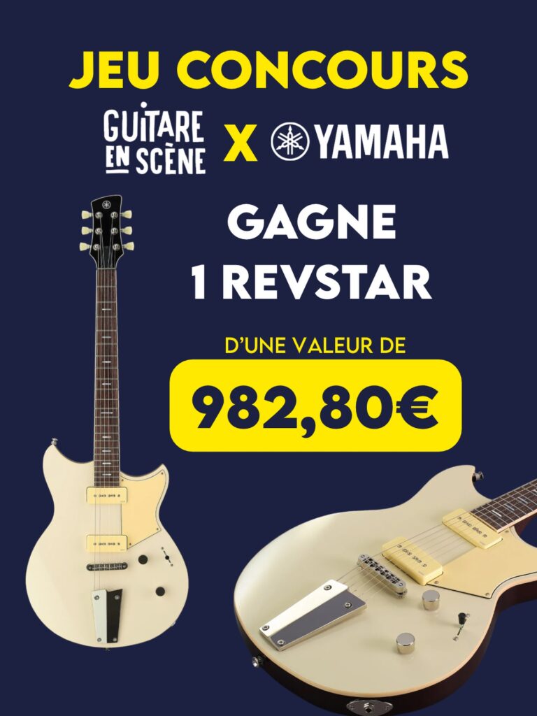 Tentez votre chance pour remporter une guitare Yamaha RSS02T de couleur Vintage White