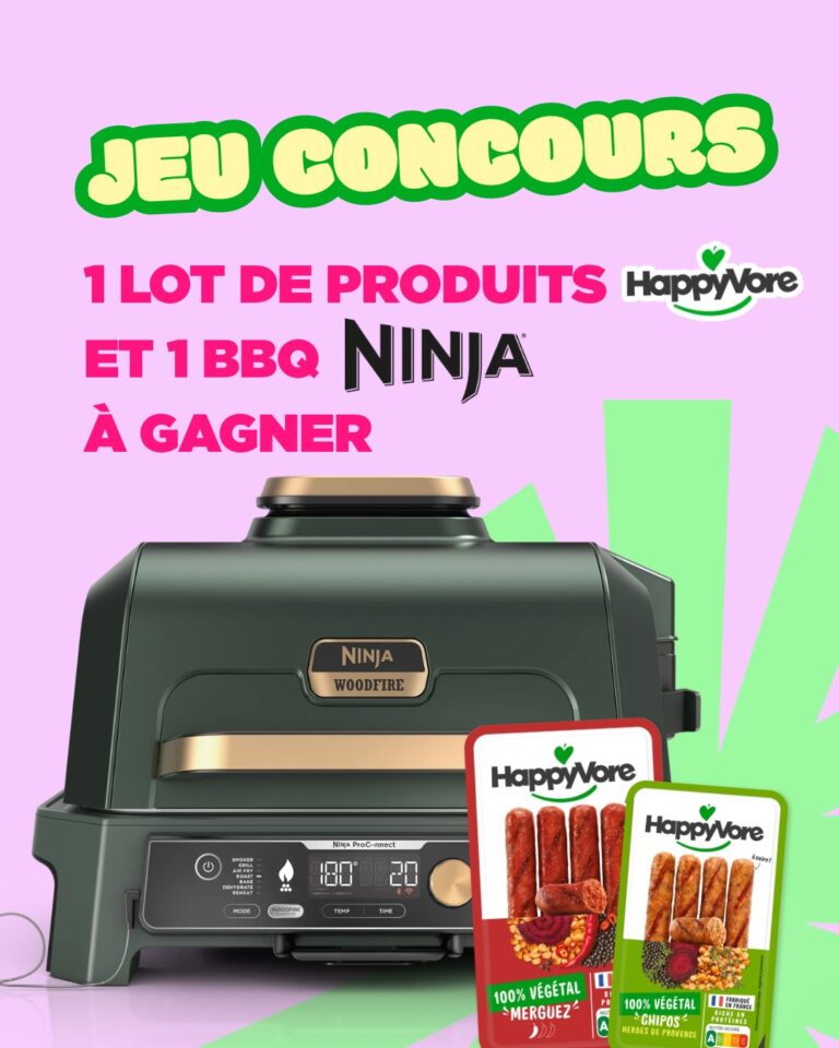 TENTEZ DE GAGNER UN BBQ NINJA ET UN LOT DE PRODUITS SPÉCIAL BBQ HAPPYVORE