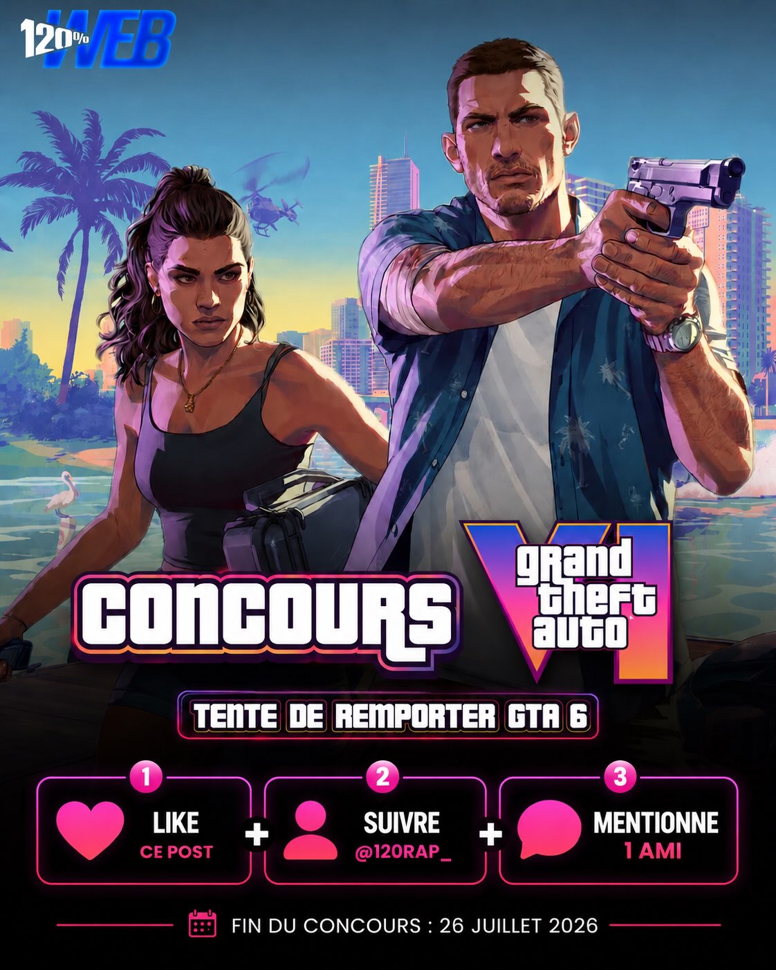 Tentez de remporter GTA 6 sur la console de votre choix