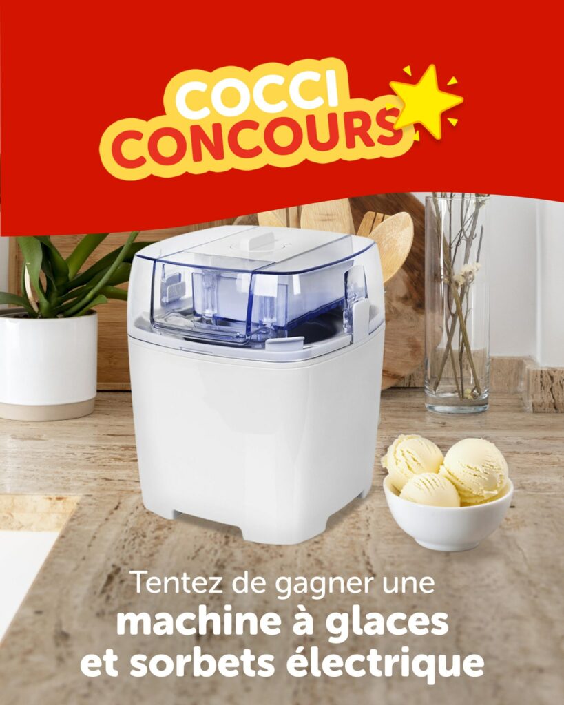 Jouez et tentez de remporter une machine à glaces et sorbets électrique !