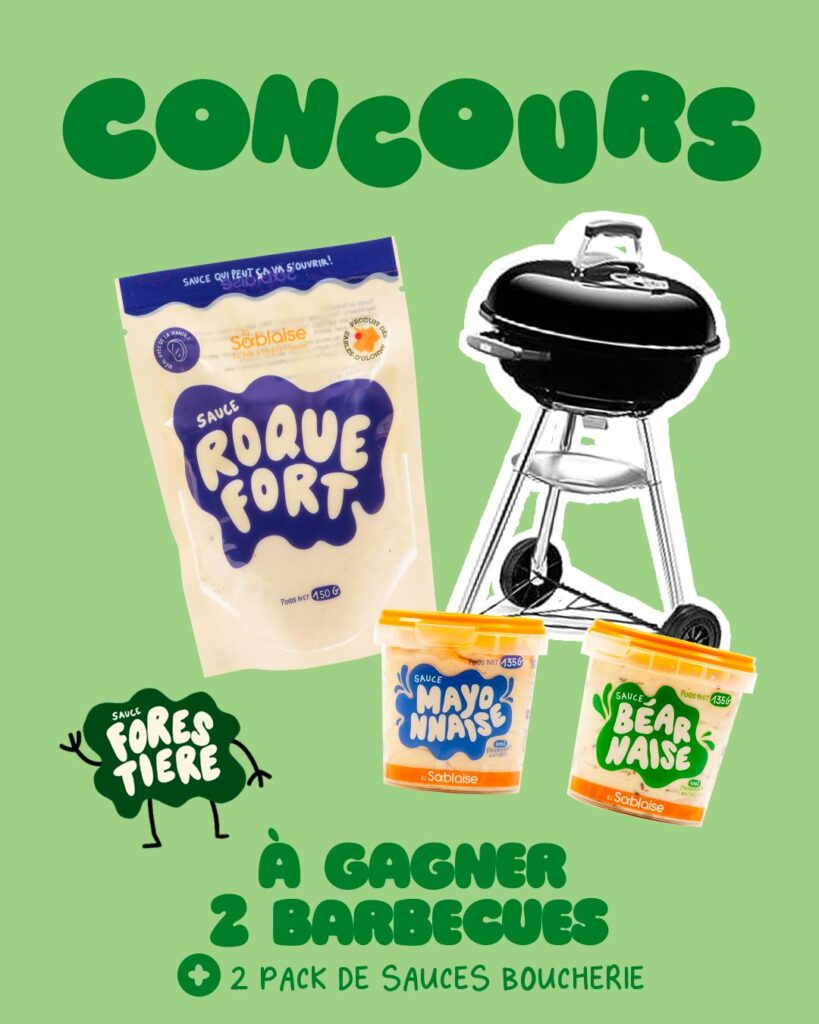 Gagnez 2 barbecues + 2 packs de sauces Boucherie