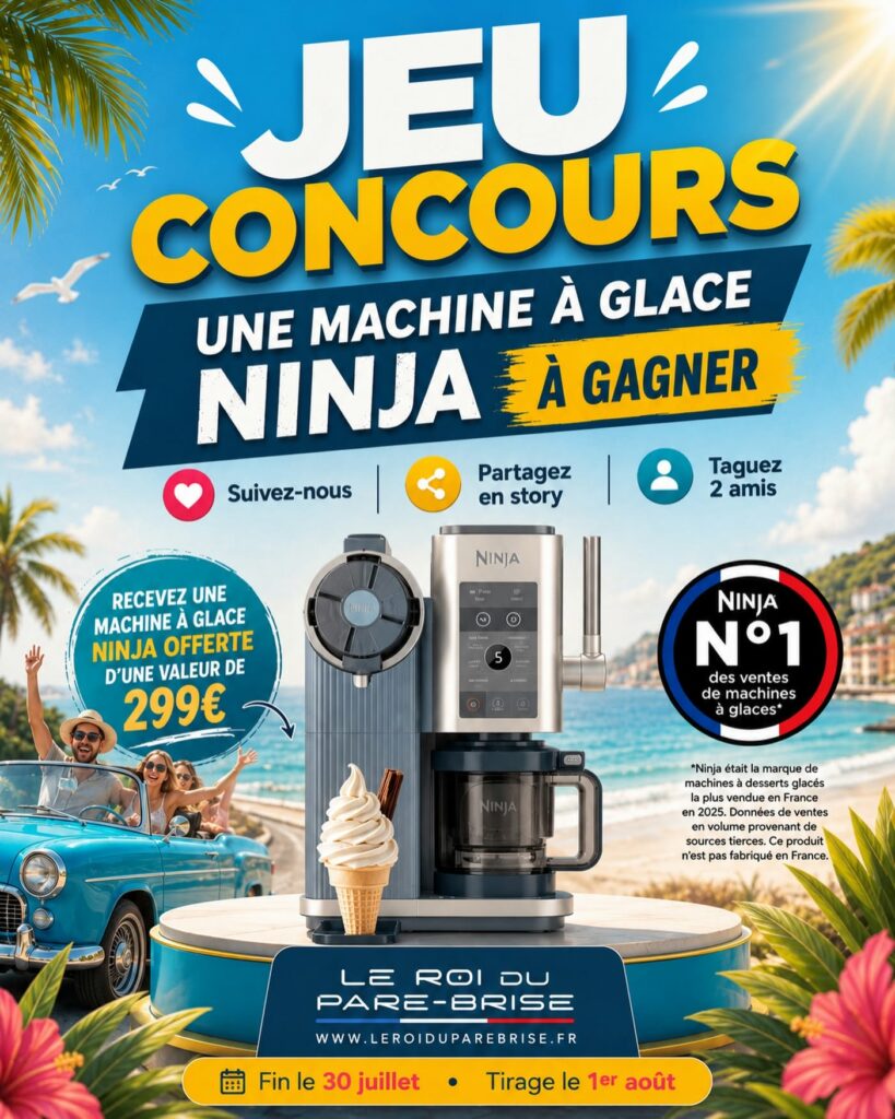 Une machine à glace Ninja d’une valeur de 299€ à gagner !