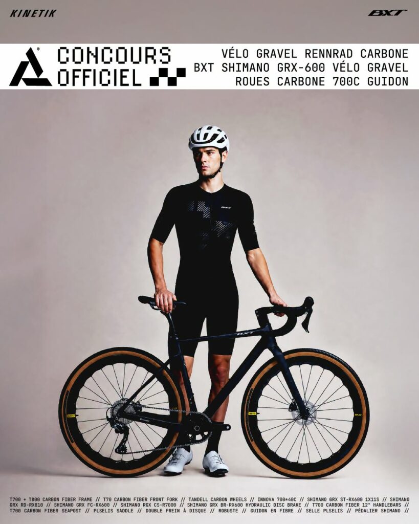 Remportez un vélo Gravel Rennrad carbone entièrement équipé