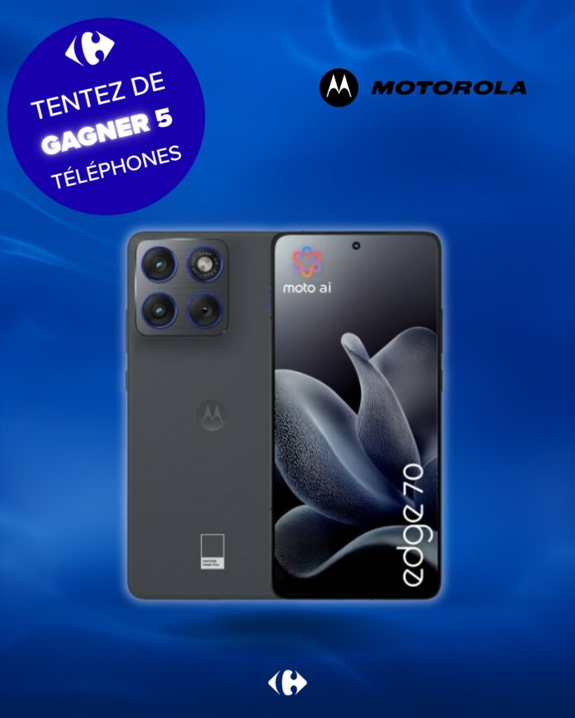 Tentez de gagner un smartphone Motorola Edge 70 !