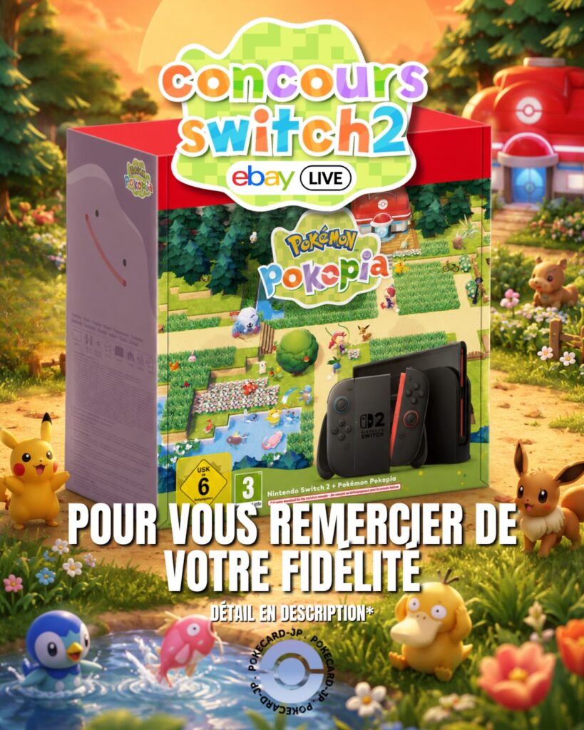 Gagnez un bundle Nintendo Switch 2 + Pokémon Pokopia