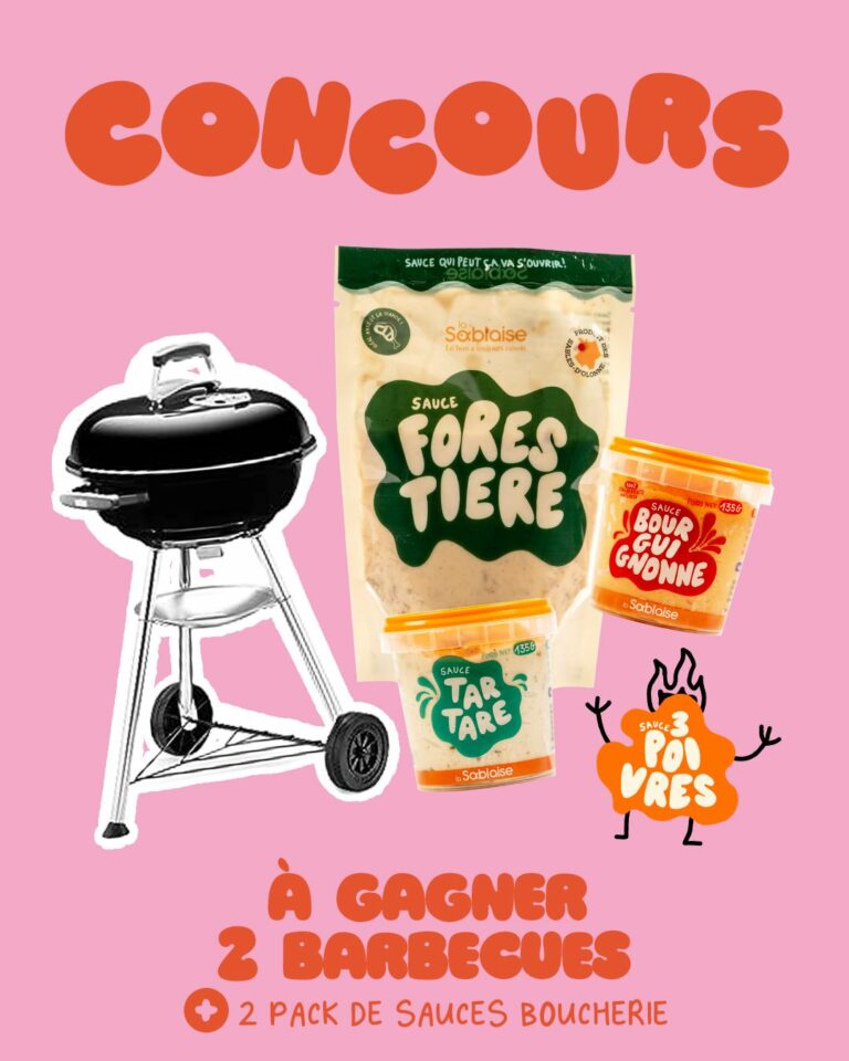 À GAGNER : 2 barbecues + 2 packs de sauces Boucherie
