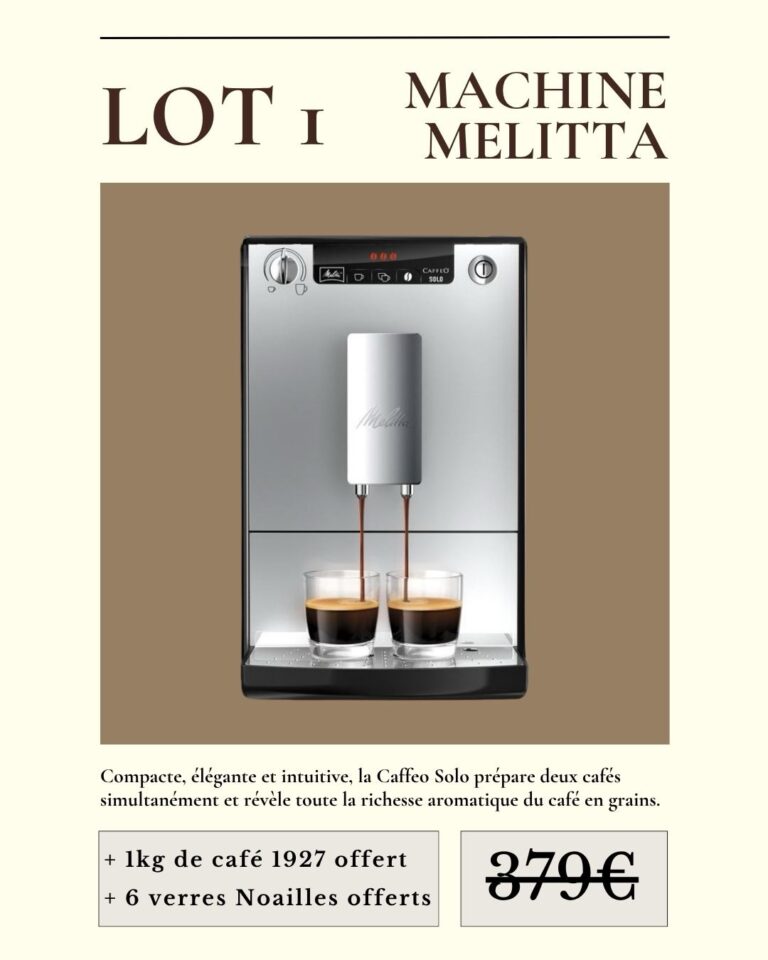 Gagnez une machine à café Melitta Caffeo Solo