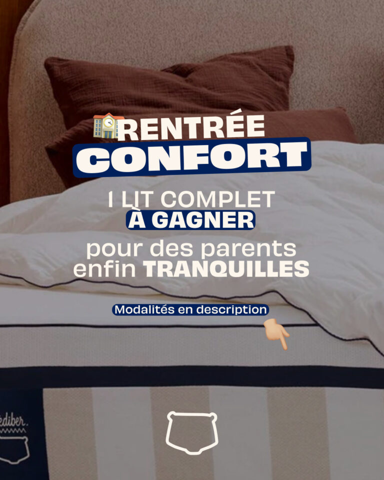 À GAGNER : Un pack lit 4 étoiles contenant le matelas Hybride Premium 160×200