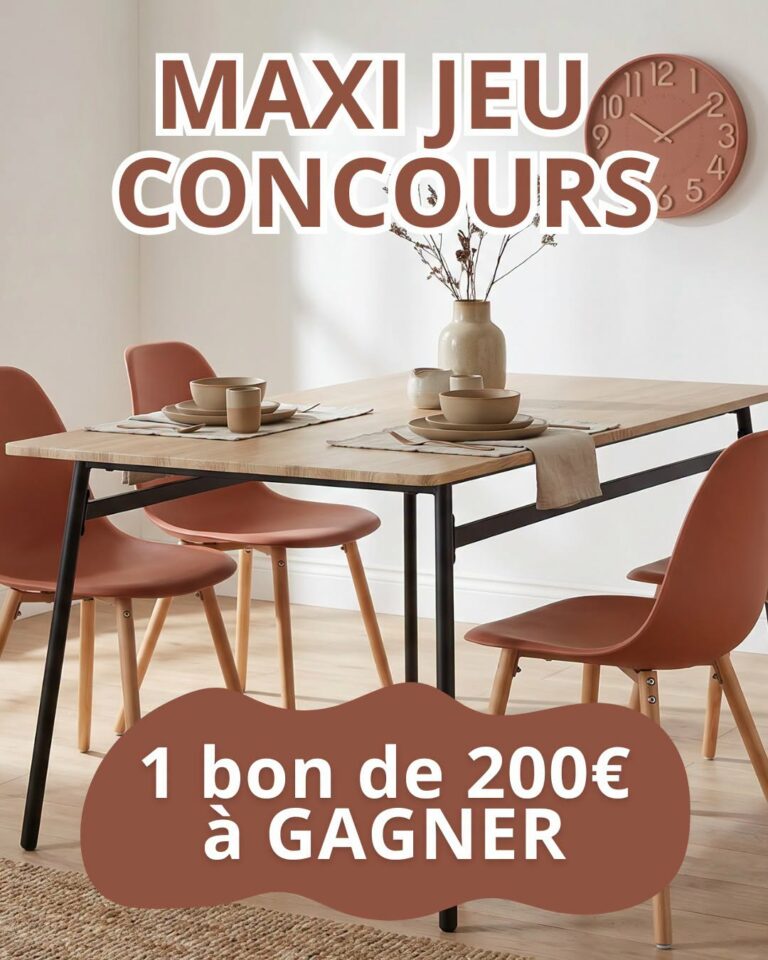 Tentez votre chance pour remporter un bon d&rsquo;achat de 200 € pour vous faire plaisir chez Maxi Bazar !