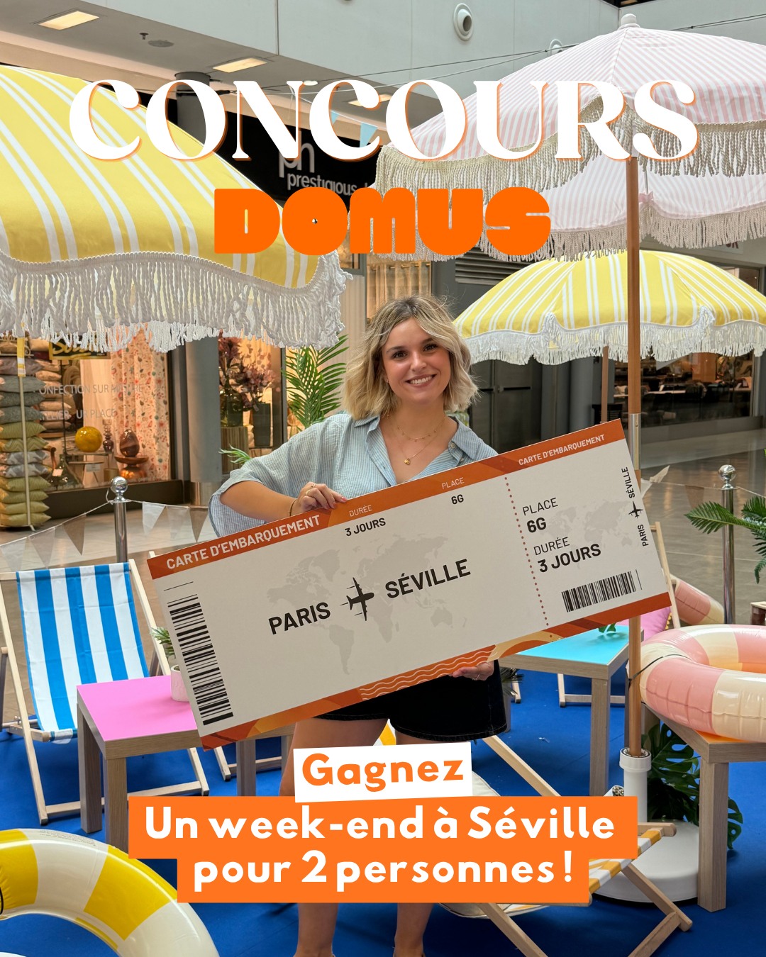 Tentez votre chance et remportez un week-end pour 2 personnes 3 jours, 2 nuits à Séville avec billets d’avion A/R compris !