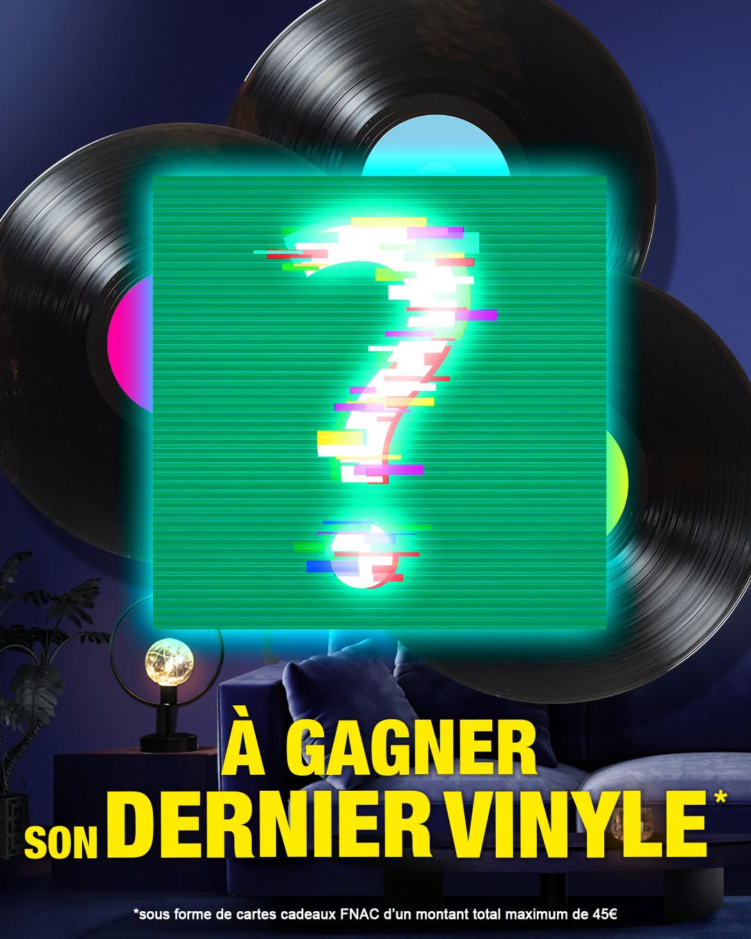 A gagner le dernier vinyle de l&rsquo;artiste (sous forme de carte cadeau chez la Fnac)