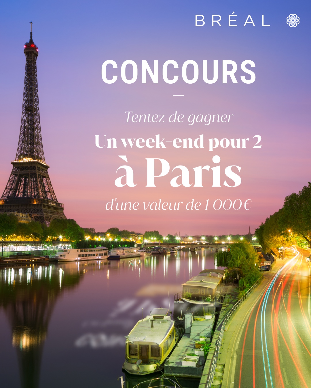 Gagnez un séjour à Paris pour 2 personnes d&rsquo;une valeur de 1 000€
