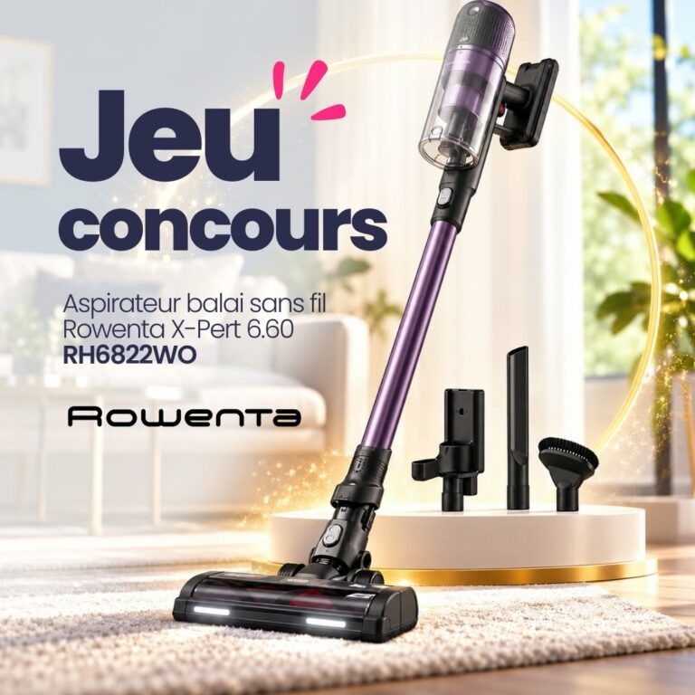 Tentez de remporter un aspirateur balai sans fil Rowenta X-Pert
