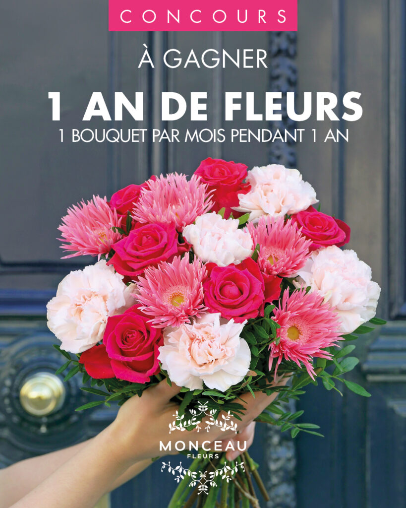 Tentez de remporter un abonnement de fleurs d&rsquo;un an d&rsquo;une valeur de 659,40€