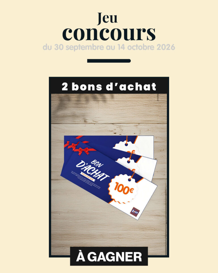 Gagnez 2 bons d&rsquo;achats de 100€ chez B&M