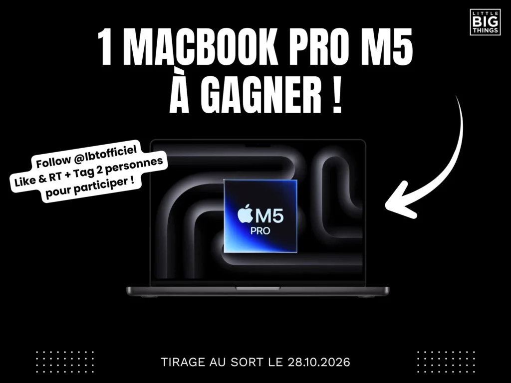 Gagnez un ordinateur portable Apple MacBook Pro M5